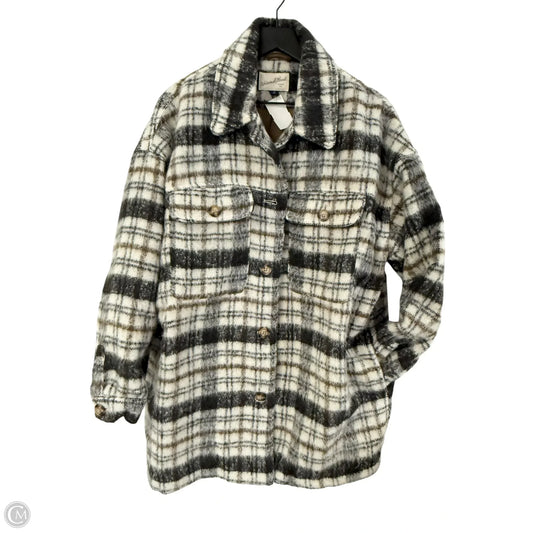 Jacket Shirt By Universal Thread In Black & Brown, Size: Xl