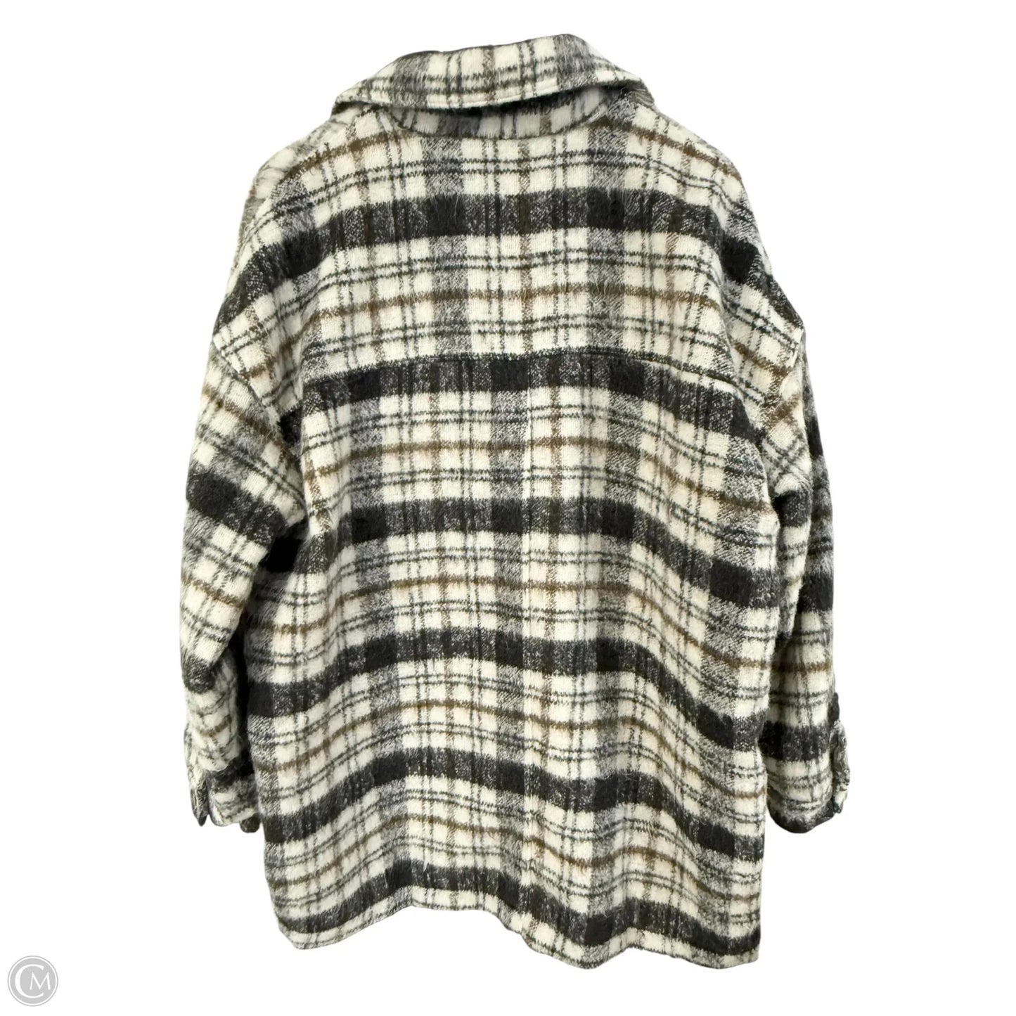 Jacket Shirt By Universal Thread In Black & Brown, Size: Xl