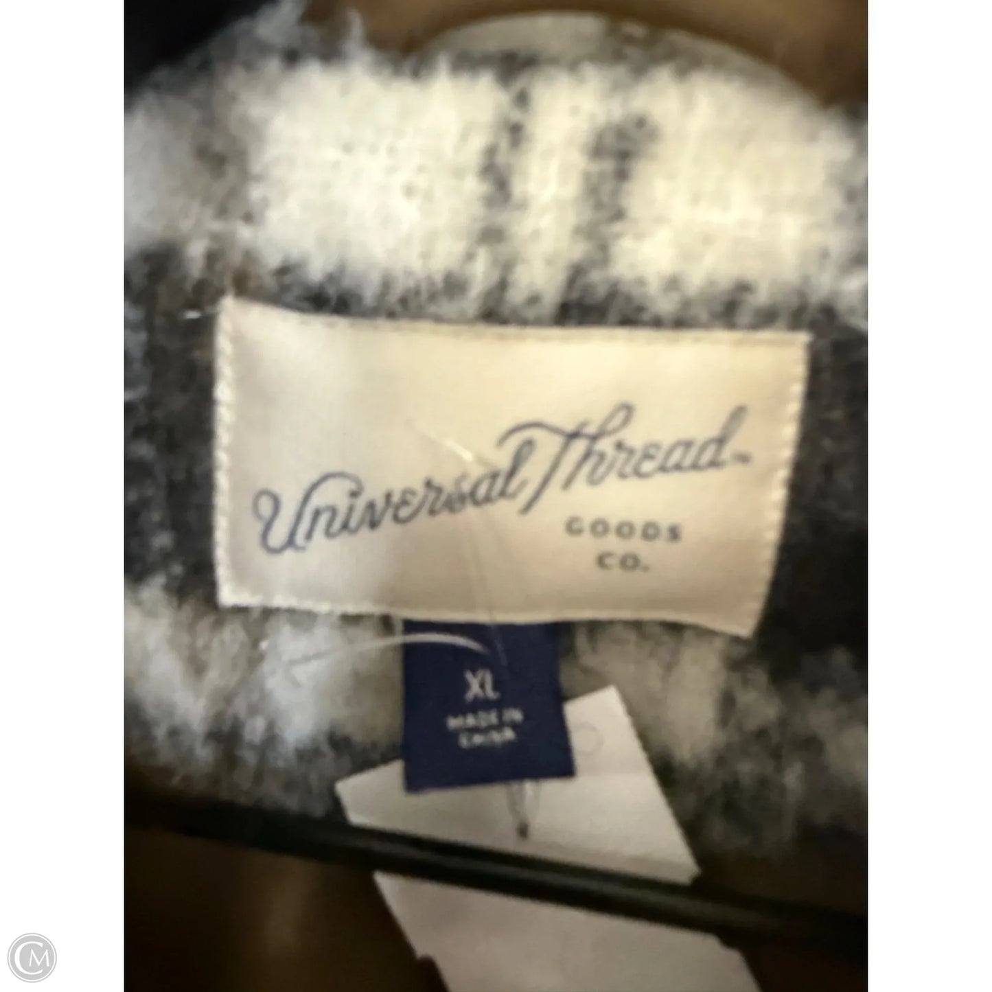 Jacket Shirt By Universal Thread In Black & Brown, Size: Xl