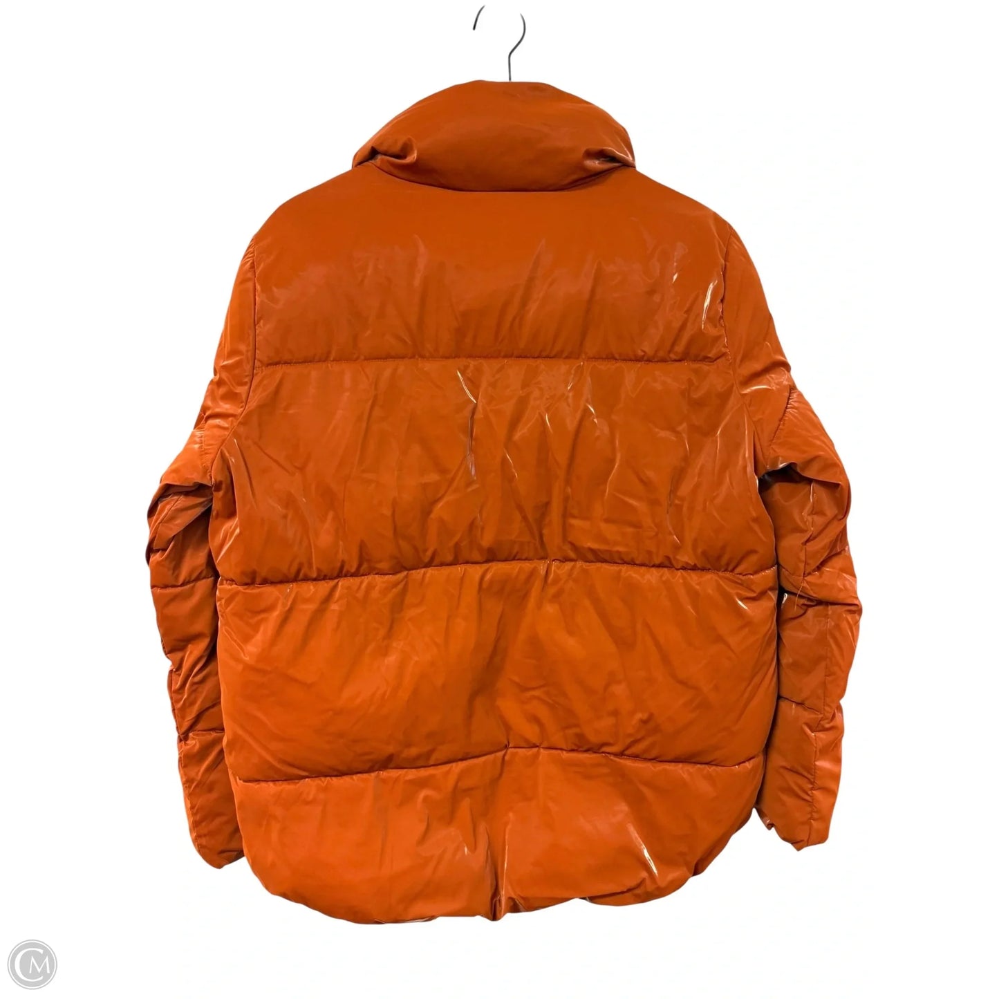 Coat Puffer & Quilted By Charlie B In Orange, Size: S