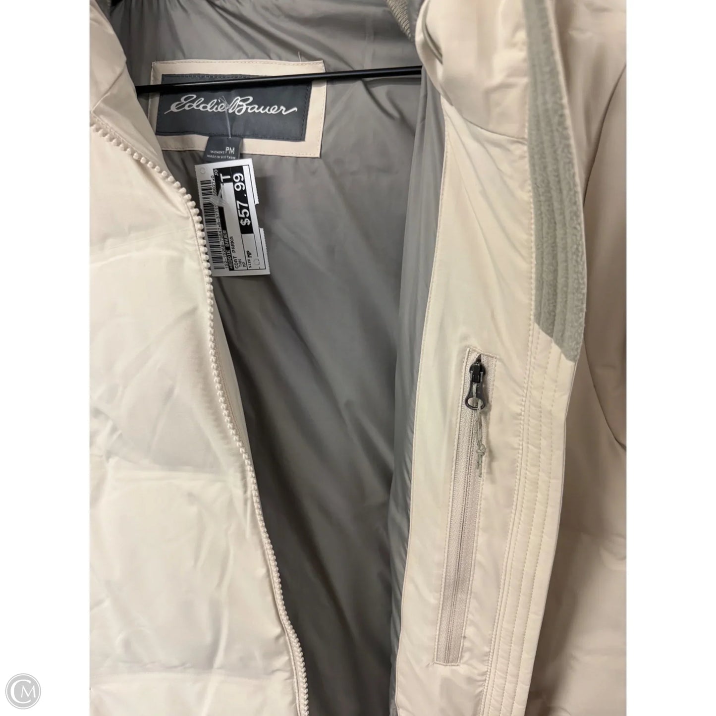 Coat Parka By Eddie Bauer In Tan, Size: Mp