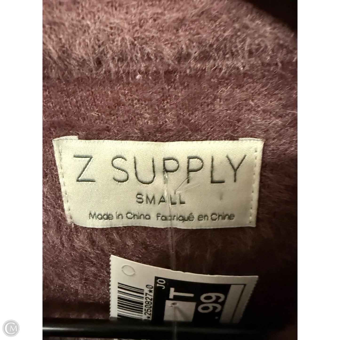 Jacket Shirt By Z Supply In Purple & White, Size: S