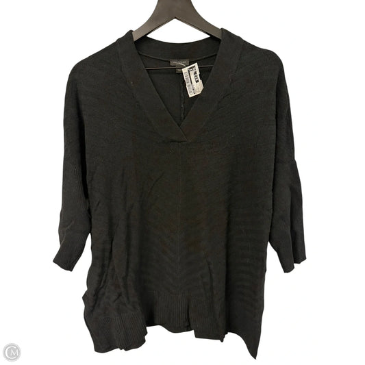 Sweater Short Sleeve By Ann Taylor In Black, Size: M