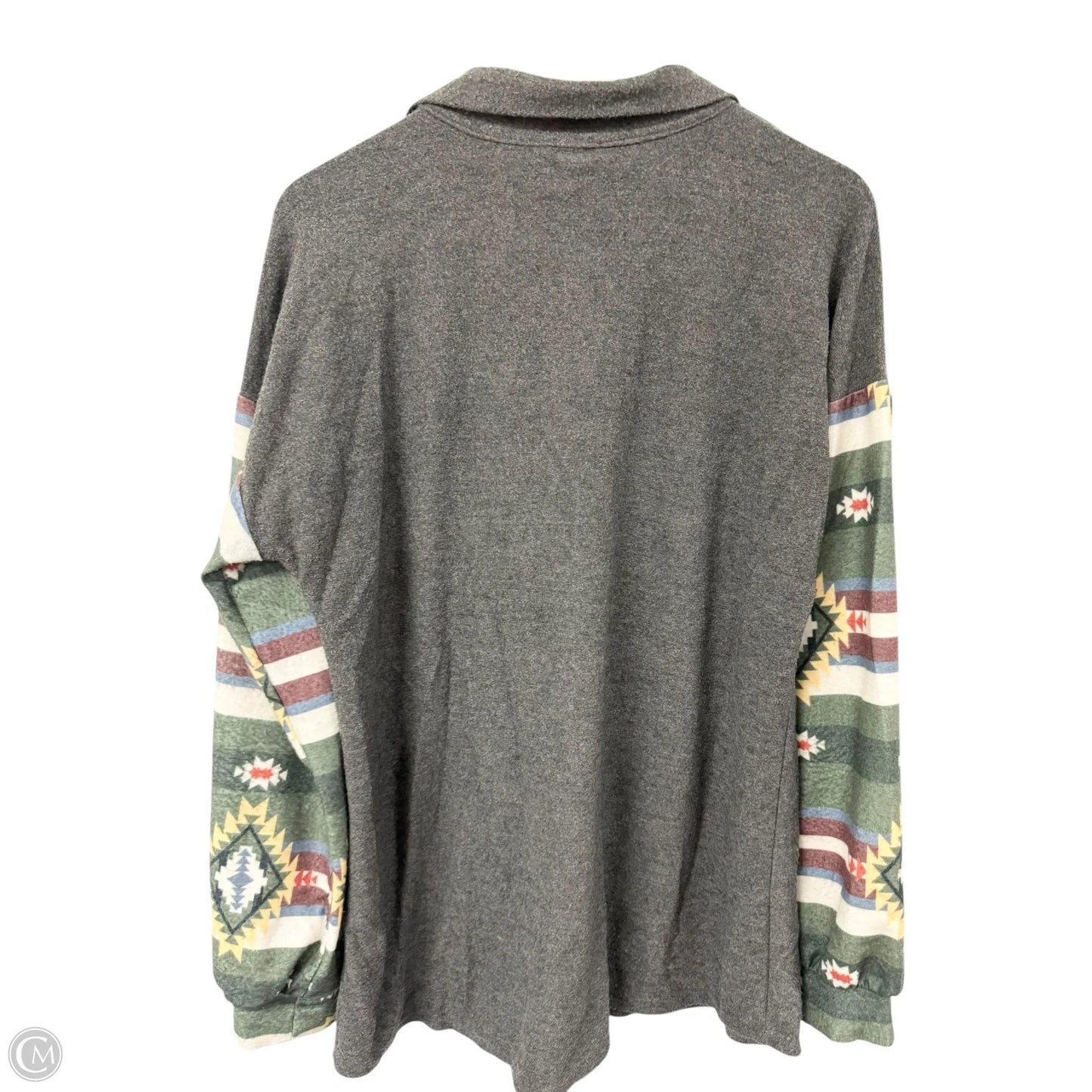 Blouse Long Sleeve By Heimish Usa In Multi-colored, Size: 1x