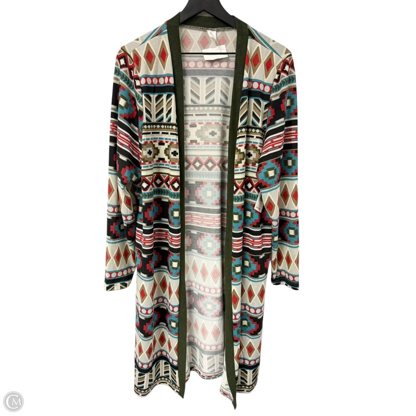 Cardigan By Clothes Mentor In Multi-colored, Size: Xl