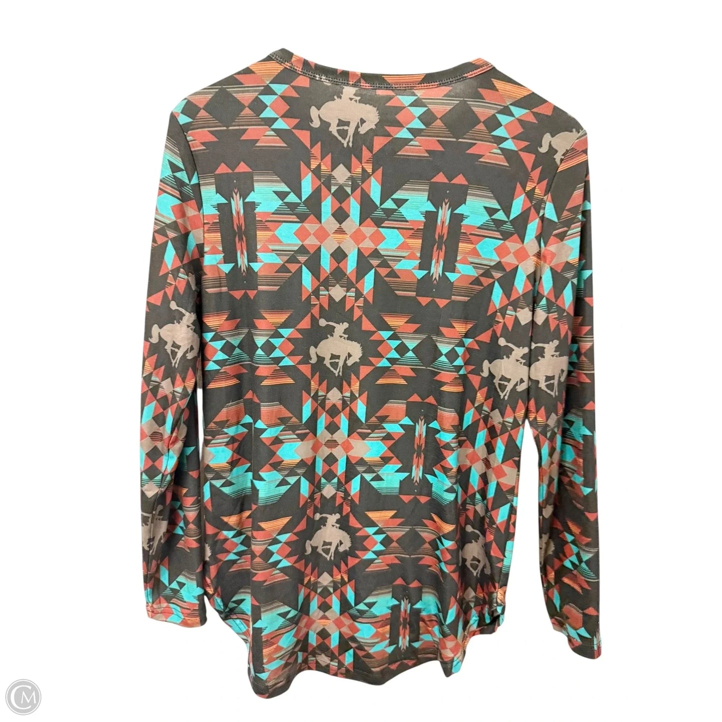 Top Long Sleeve By Crazy Train In Multi-colored, Size: S