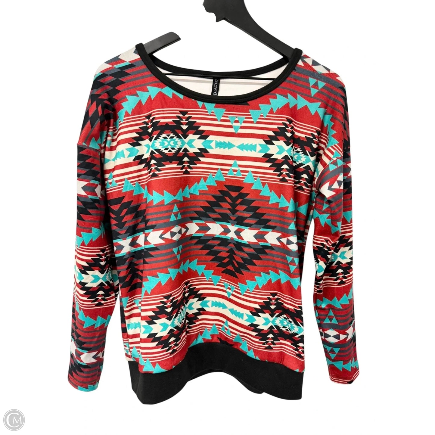 Top Long Sleeve By Crazy Train In Multi-colored, Size: S