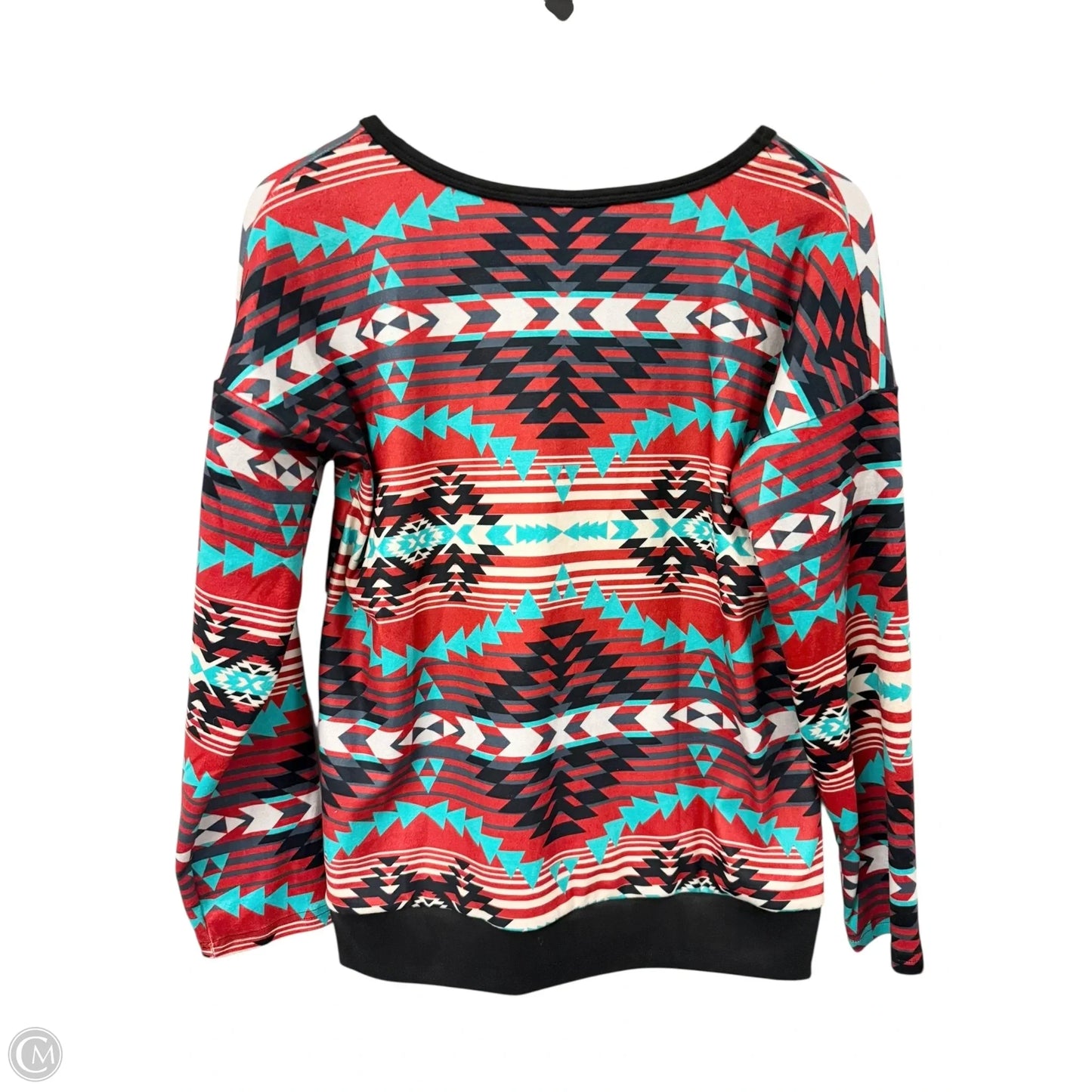 Top Long Sleeve By Crazy Train In Multi-colored, Size: S