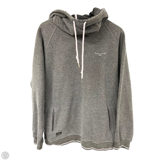 Sweatshirt Hoodie By Cmb In Grey, Size: Xxl