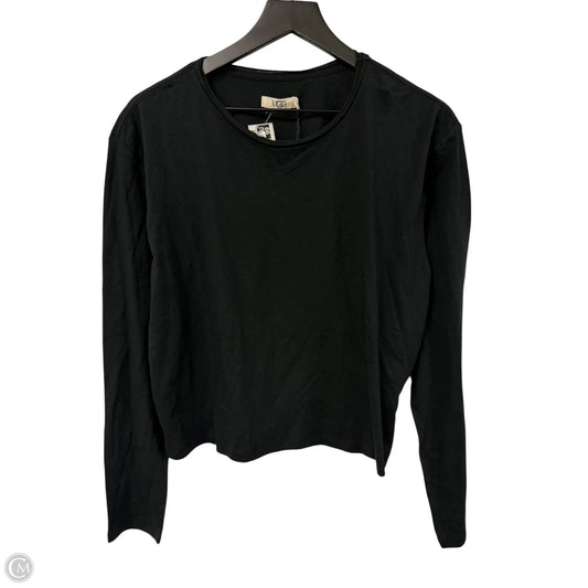 Top Long Sleeve Designer By Ugg In Black, Size: L