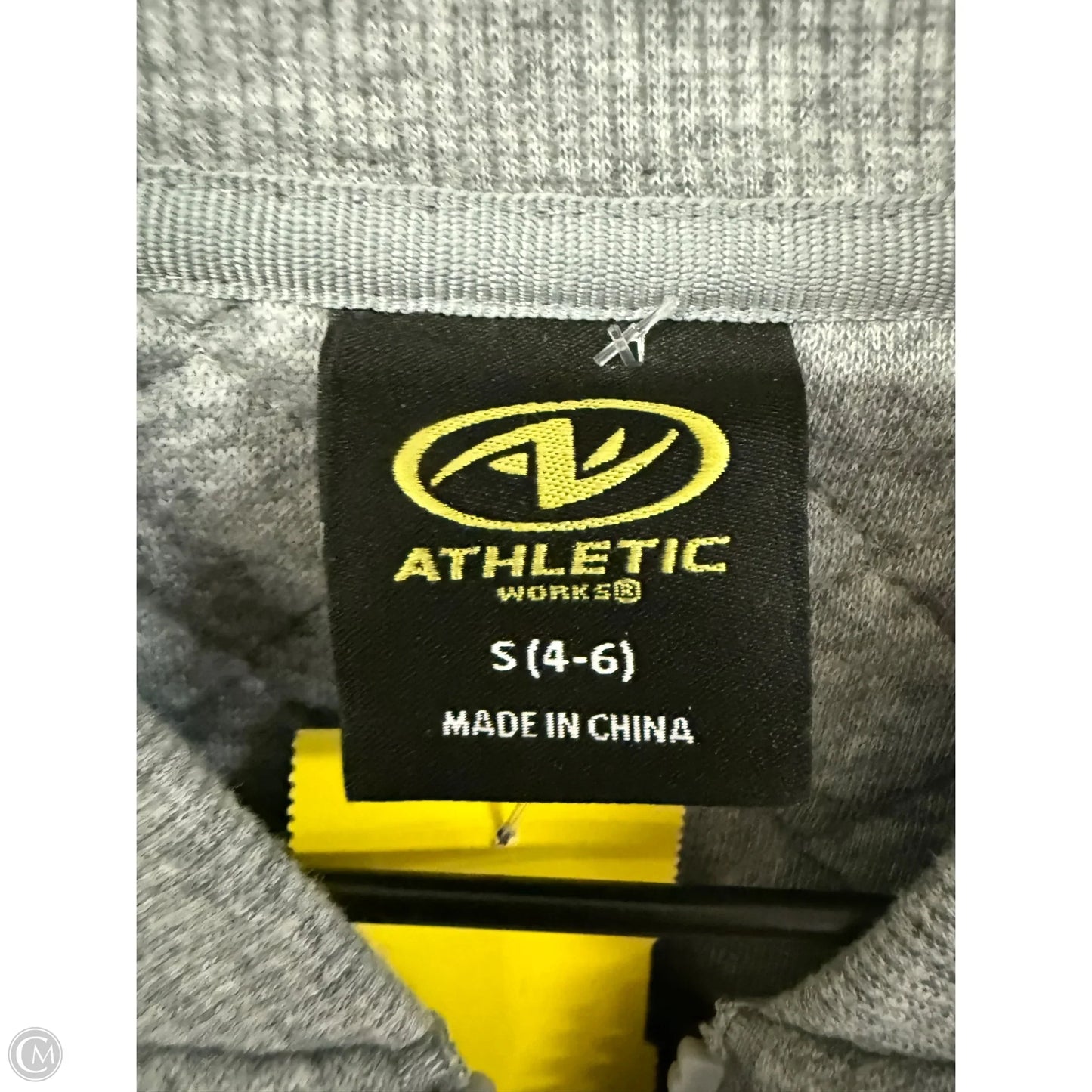 Jacket Puffer & Quilted By Athletic Works In Grey, Size: S