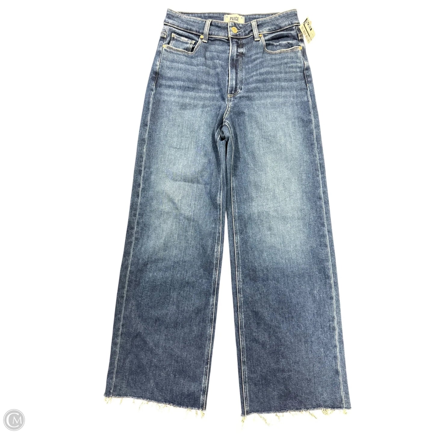 Jeans Wide Leg By Paige In Blue Denim, Size: 6