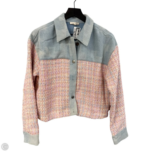 Jacket Other By Mystree In Blue & Pink, Size: S