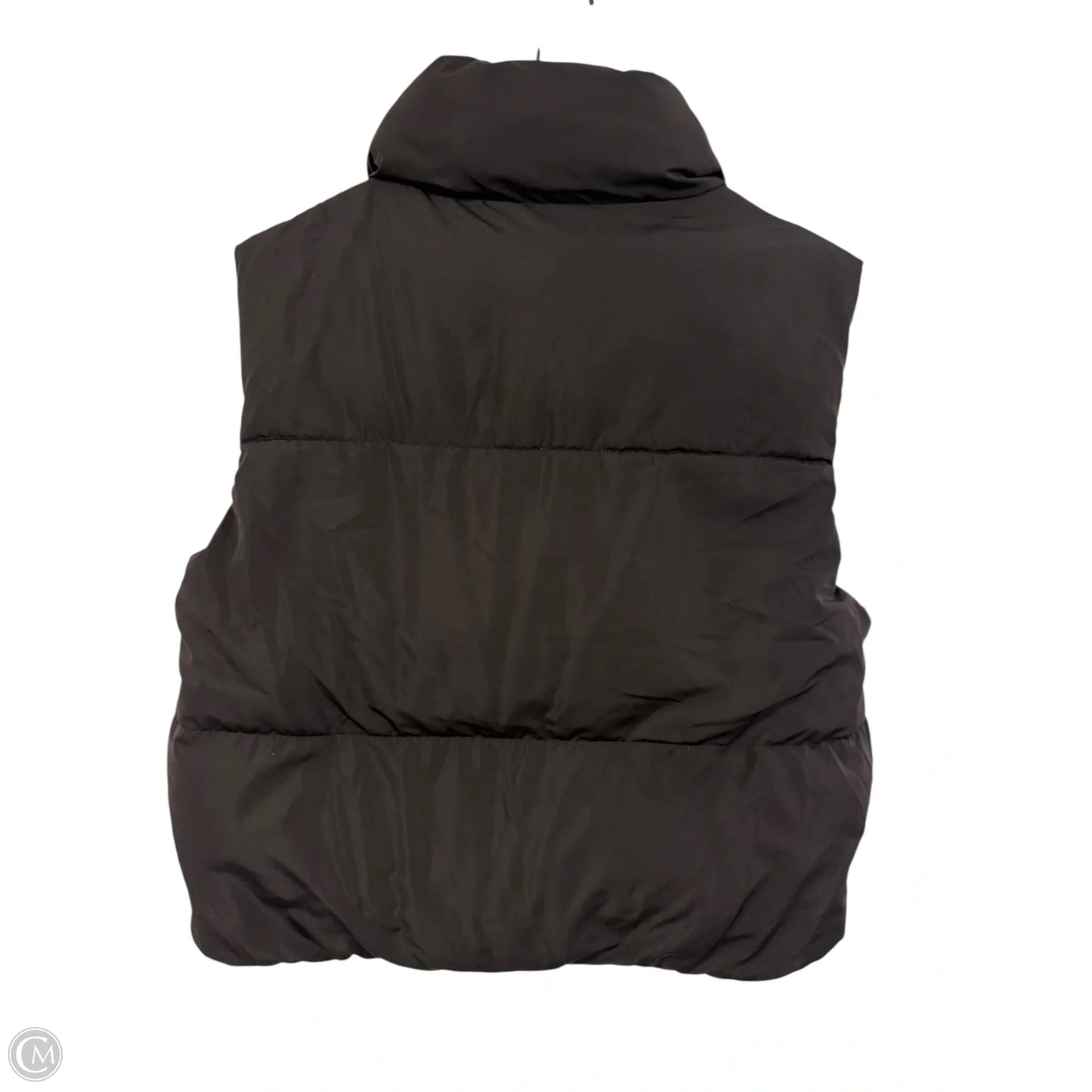 Vest Puffer & Quilted By Love Tree In Black & Tan, Size: S