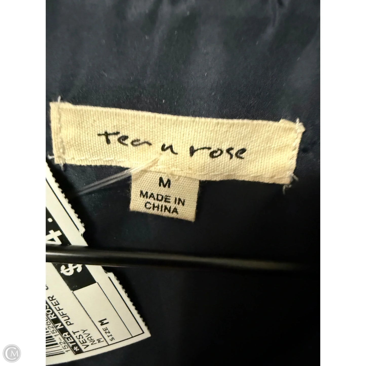 Vest Puffer & Quilted By Tea N Rose In Navy, Size: M