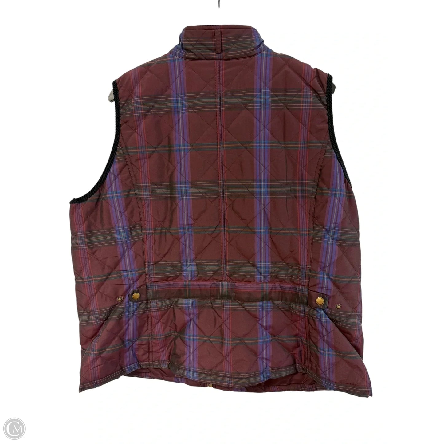 Vest Puffer & Quilted By Lauren By Ralph Lauren In Plaid Pattern, Size: 2x