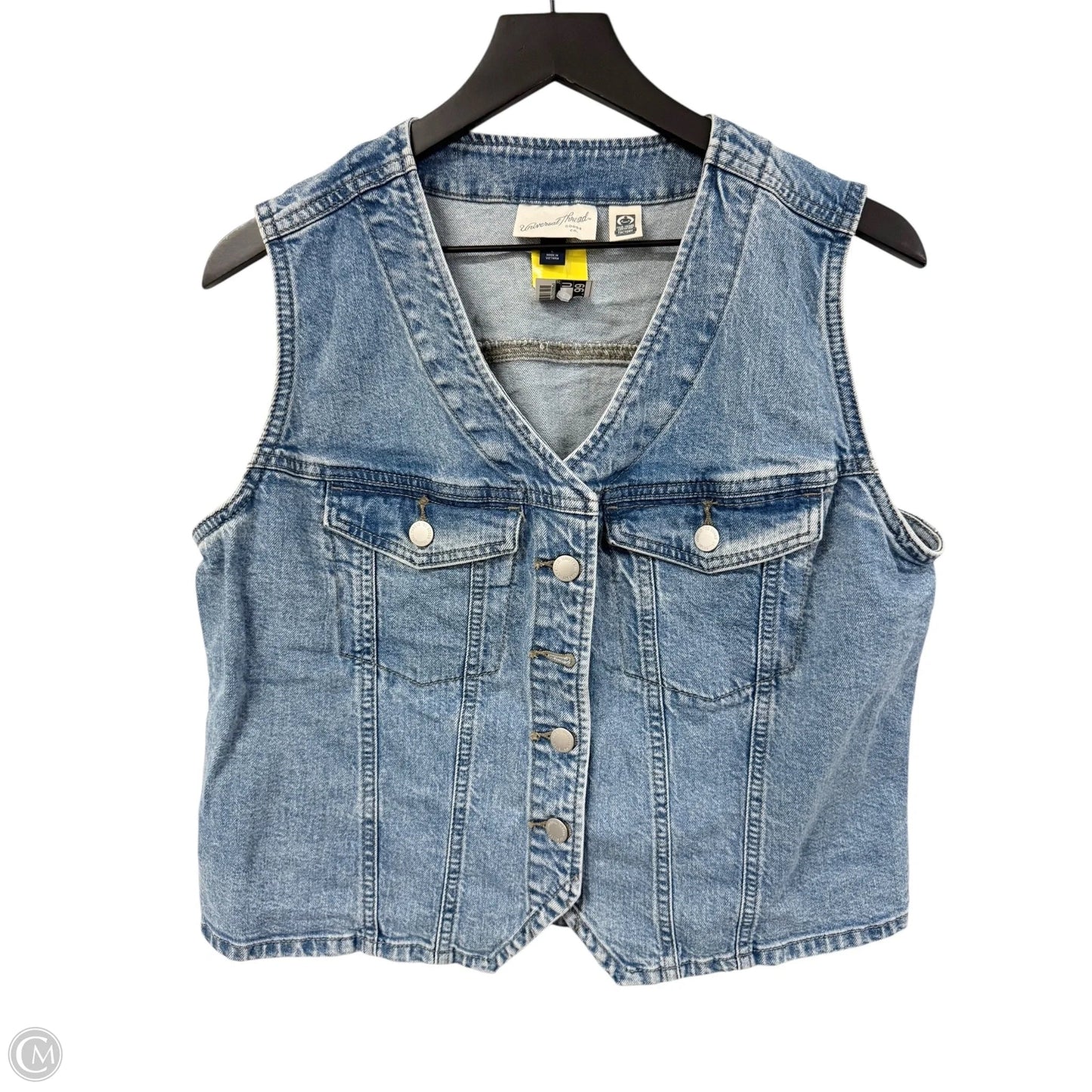 Vest Other By Universal Thread In Blue Denim, Size: L
