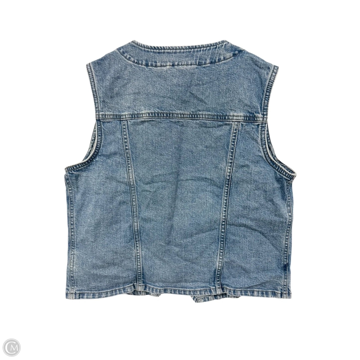 Vest Other By Universal Thread In Blue Denim, Size: L