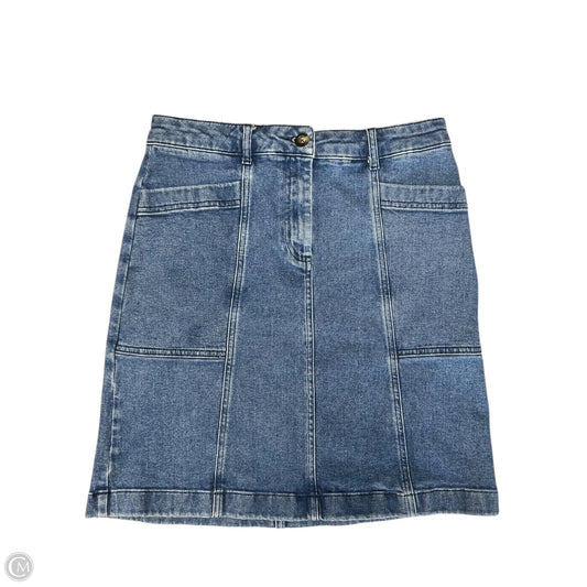 Skirt Mini & Short By Boden In Blue Denim, Size: 8