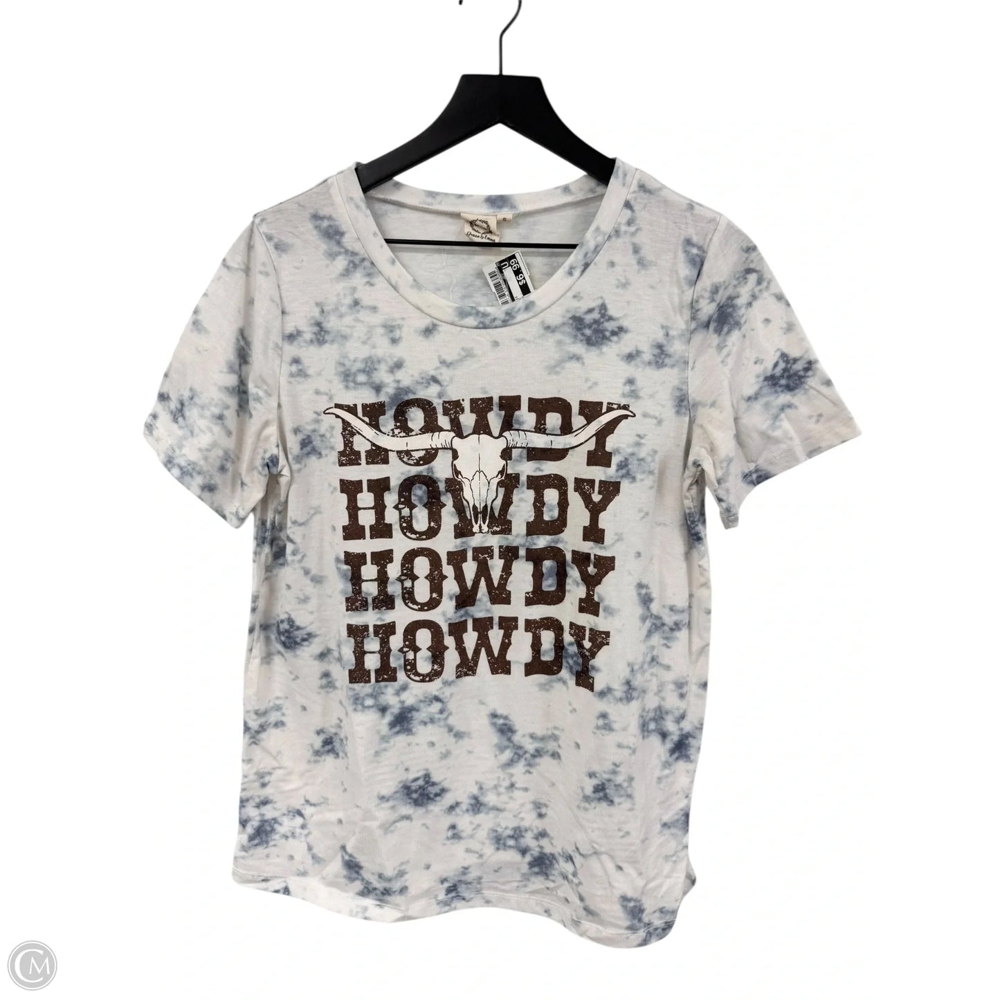 Top Short Sleeve Basic By Cme In Blue & White, Size: S