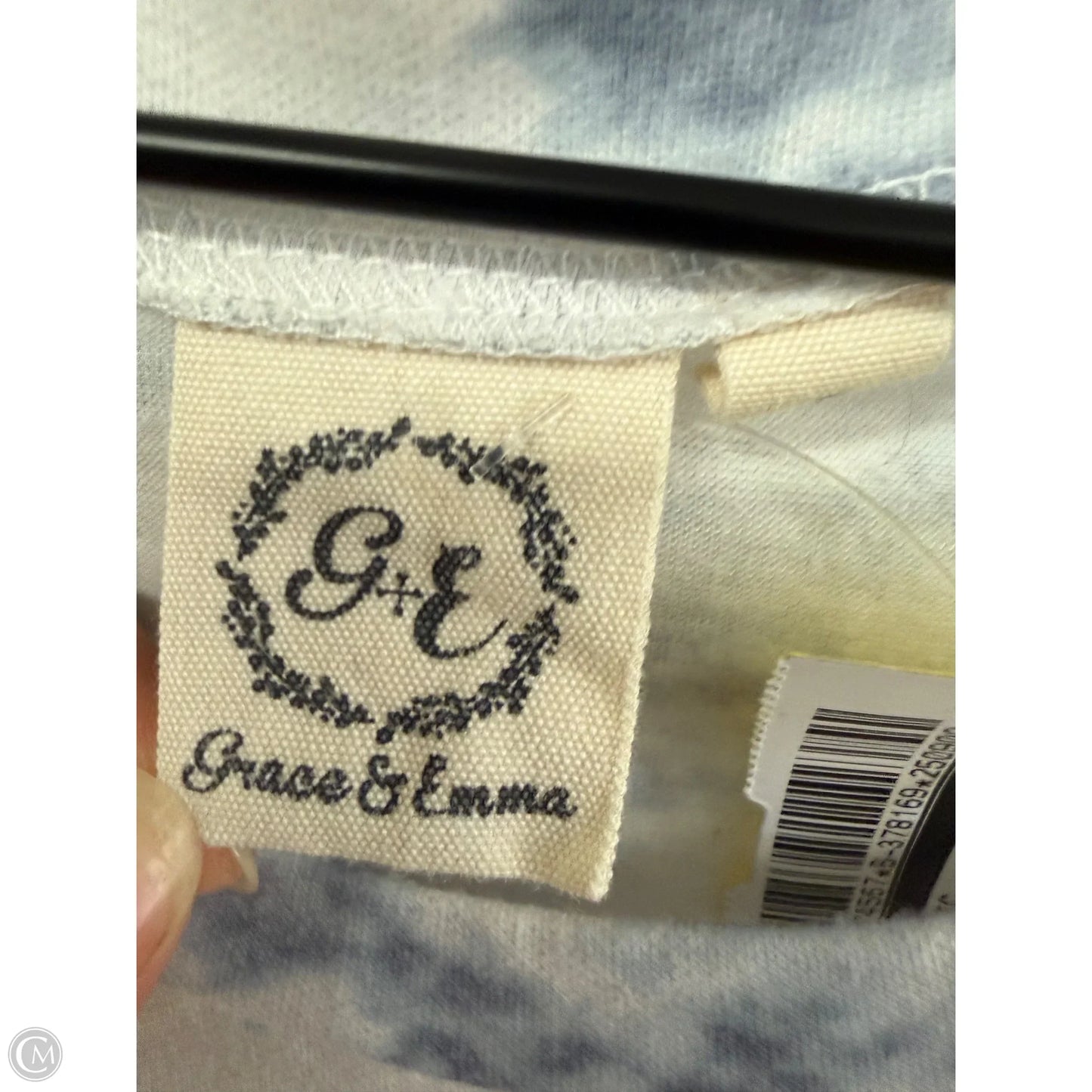 Top Short Sleeve Basic By Cme In Blue & White, Size: S