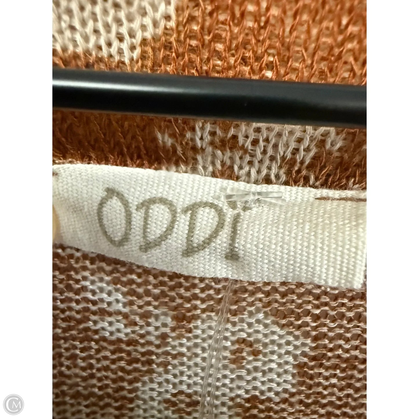 Top Long Sleeve By Oddi In Brown & Tan, Size: 3x