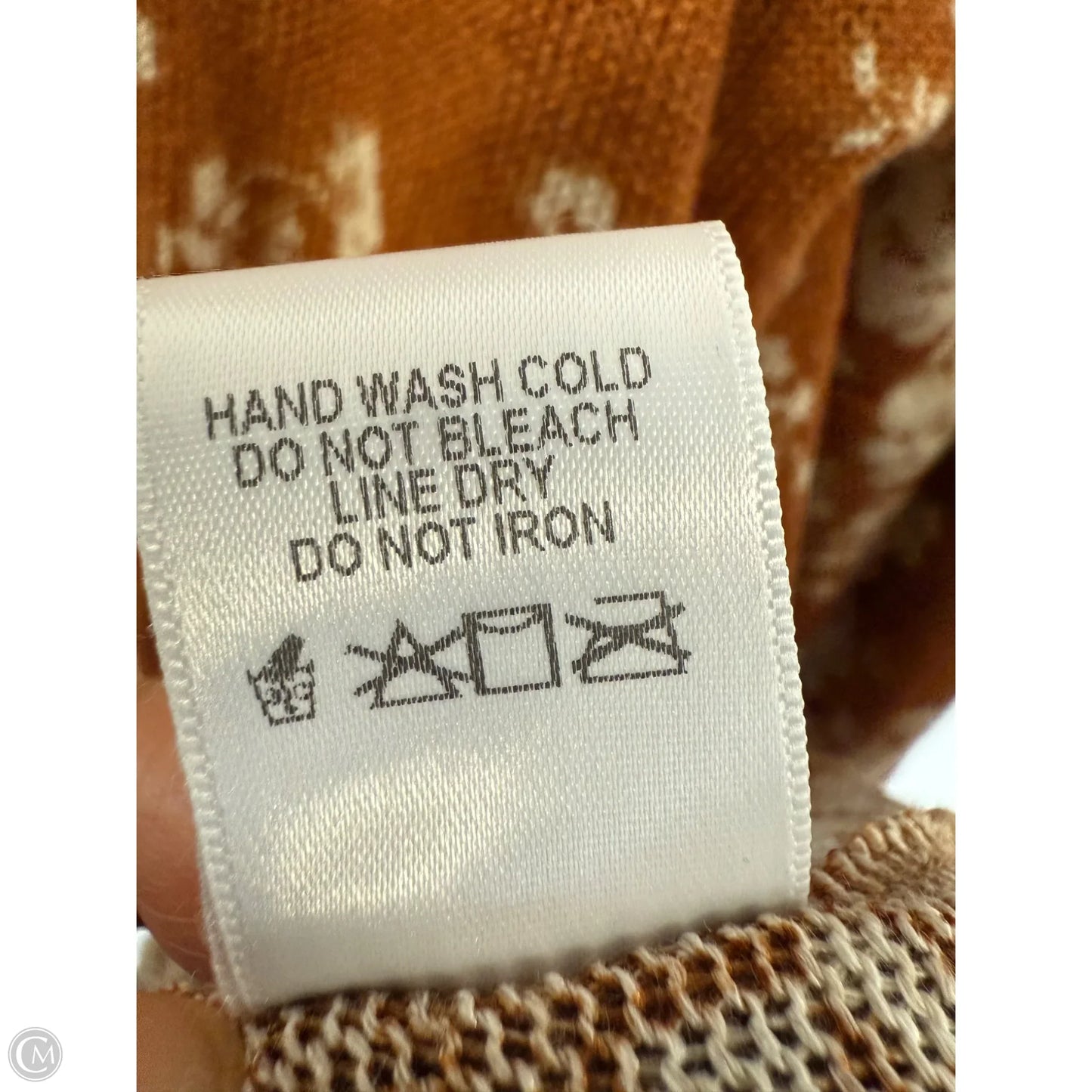 Top Long Sleeve By Oddi In Brown & Tan, Size: 3x