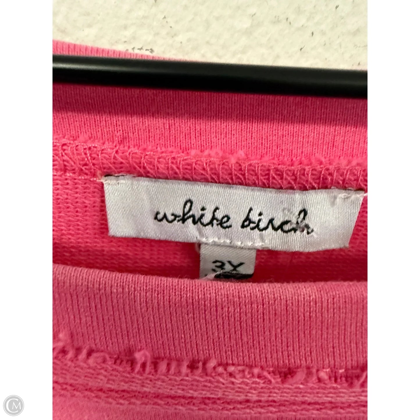 Top Long Sleeve By White Birch In Pink, Size: 3x
