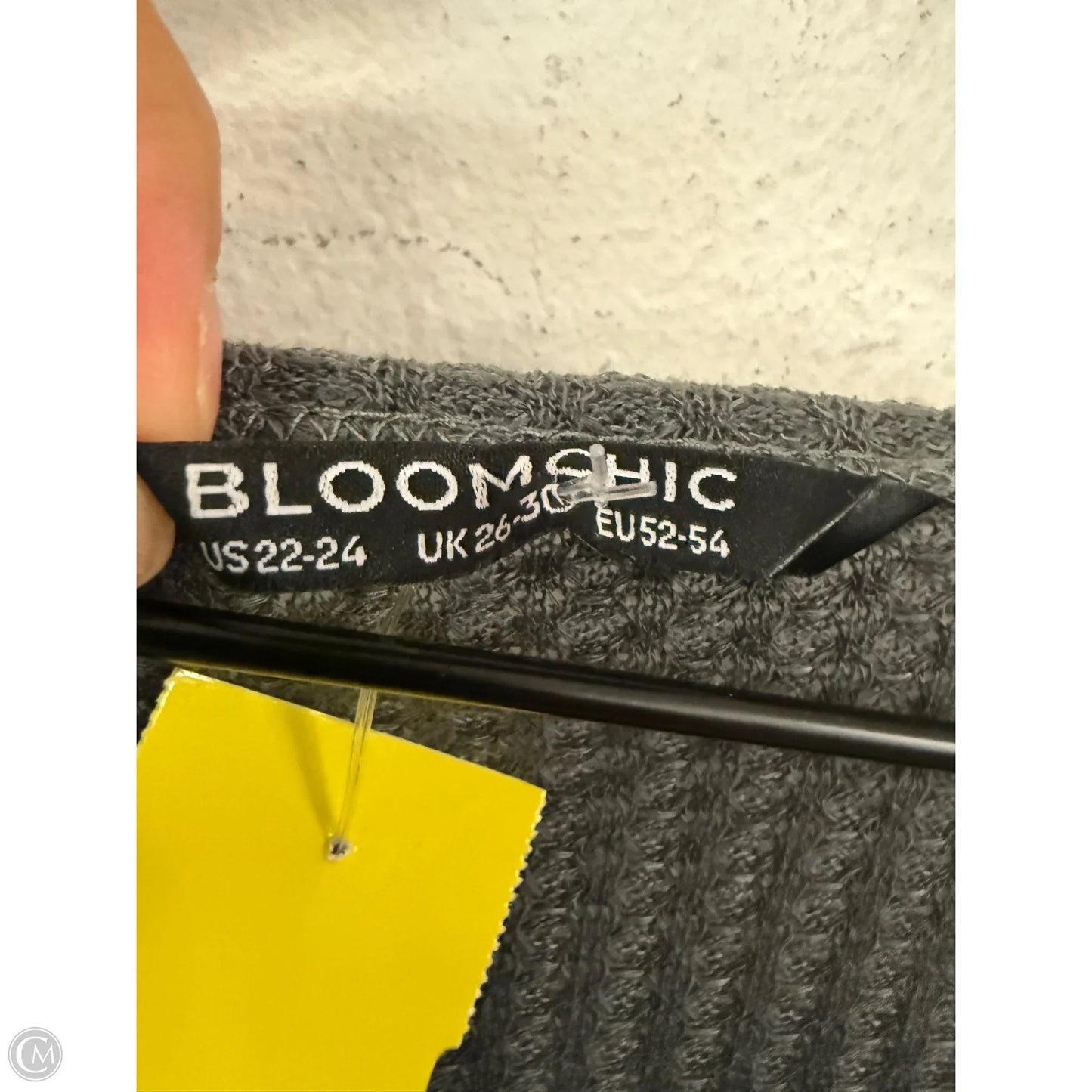 Top Long Sleeve By Bloomchic In Grey, Size: 3x