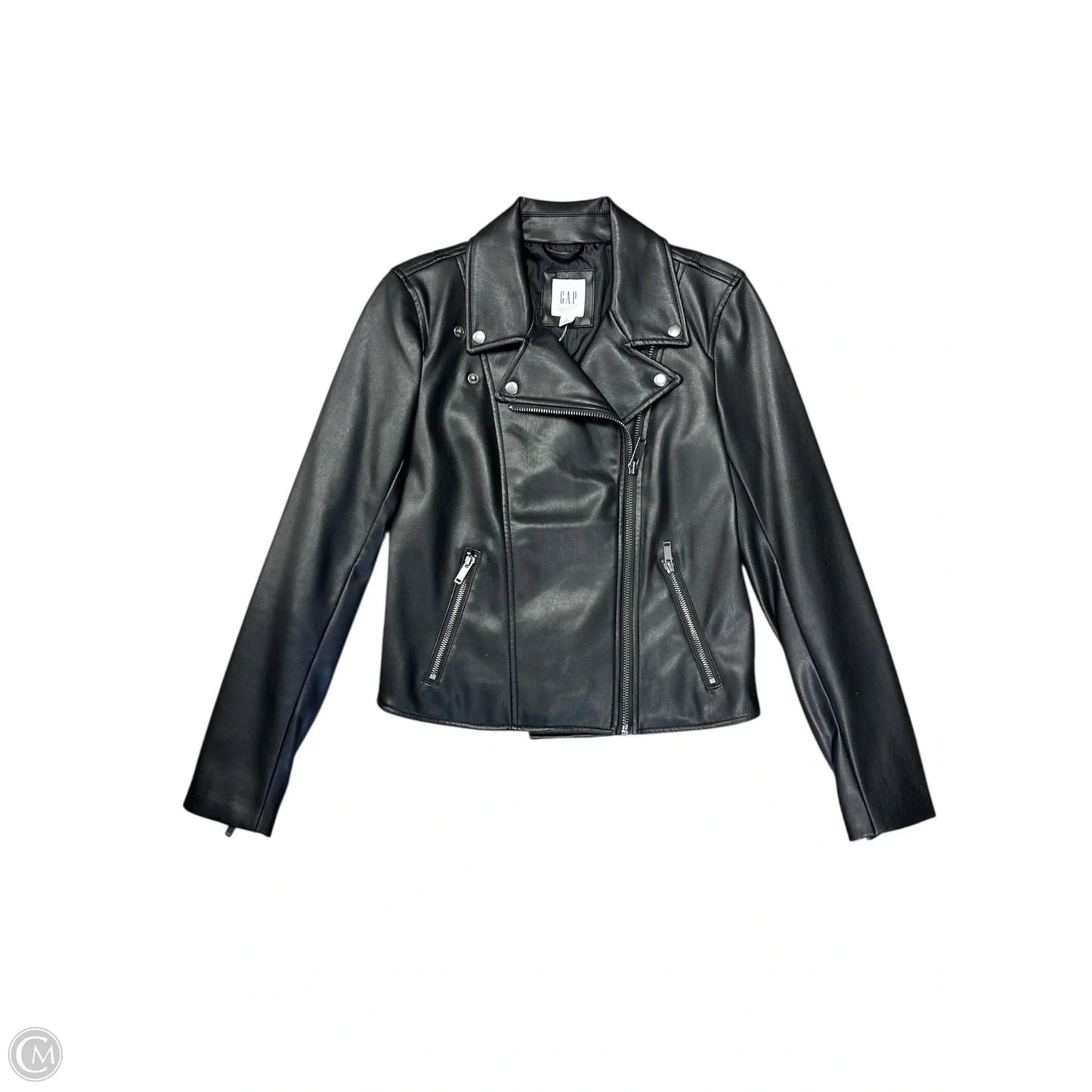 Jacket Moto By Gap In Black, Size: Xs