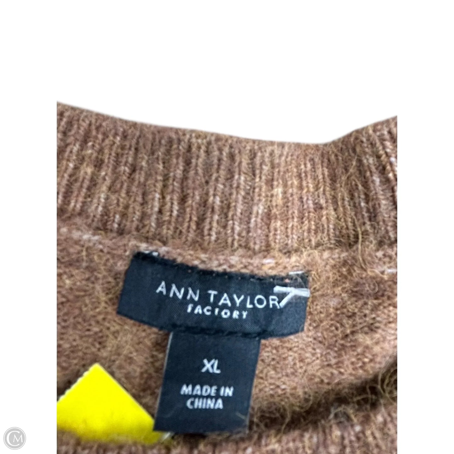 Sweater By Ann Taylor In Brown, Size: Xl