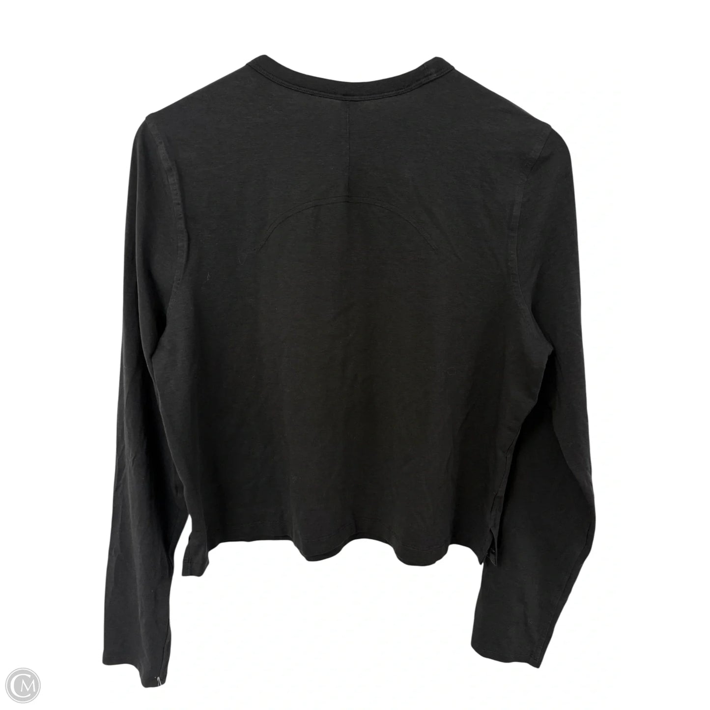 Athletic Top Long Sleeve Crewneck By Lululemon In Black, Size: 10