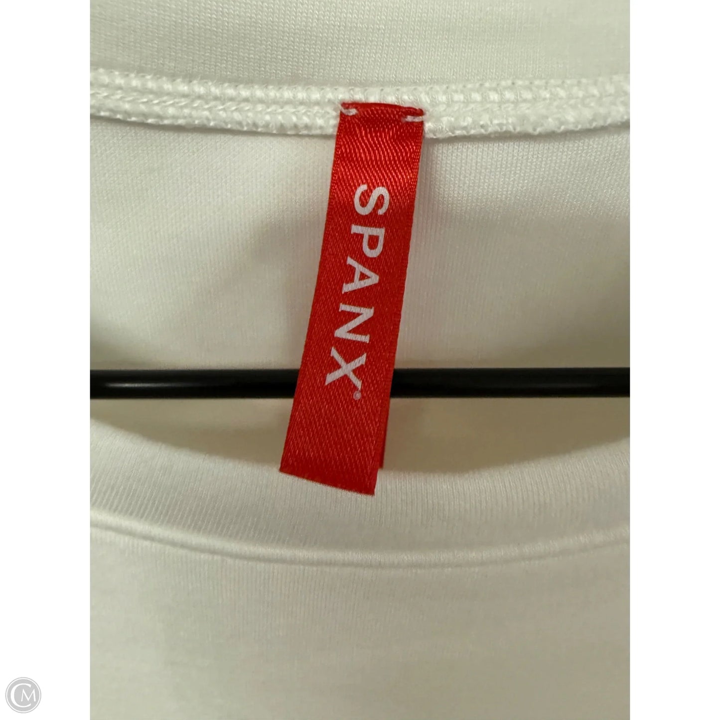 Top Short Sleeve By Spanx In White, Size: L