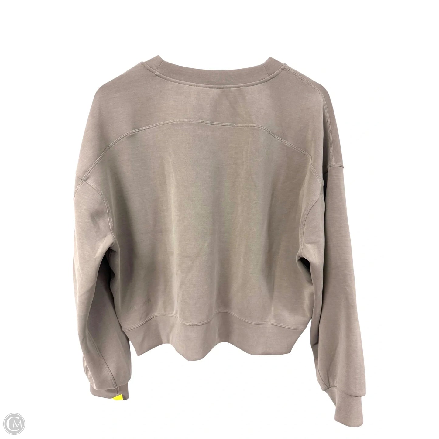 Sweatshirt Crewneck By Lululemon In Taupe, Size: 8