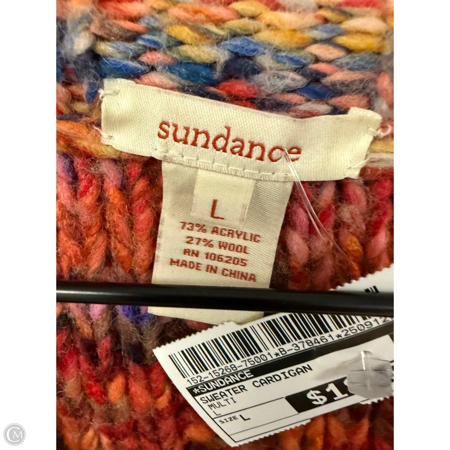 Sweater Cardigan By Sundance In Multi-colored, Size: L