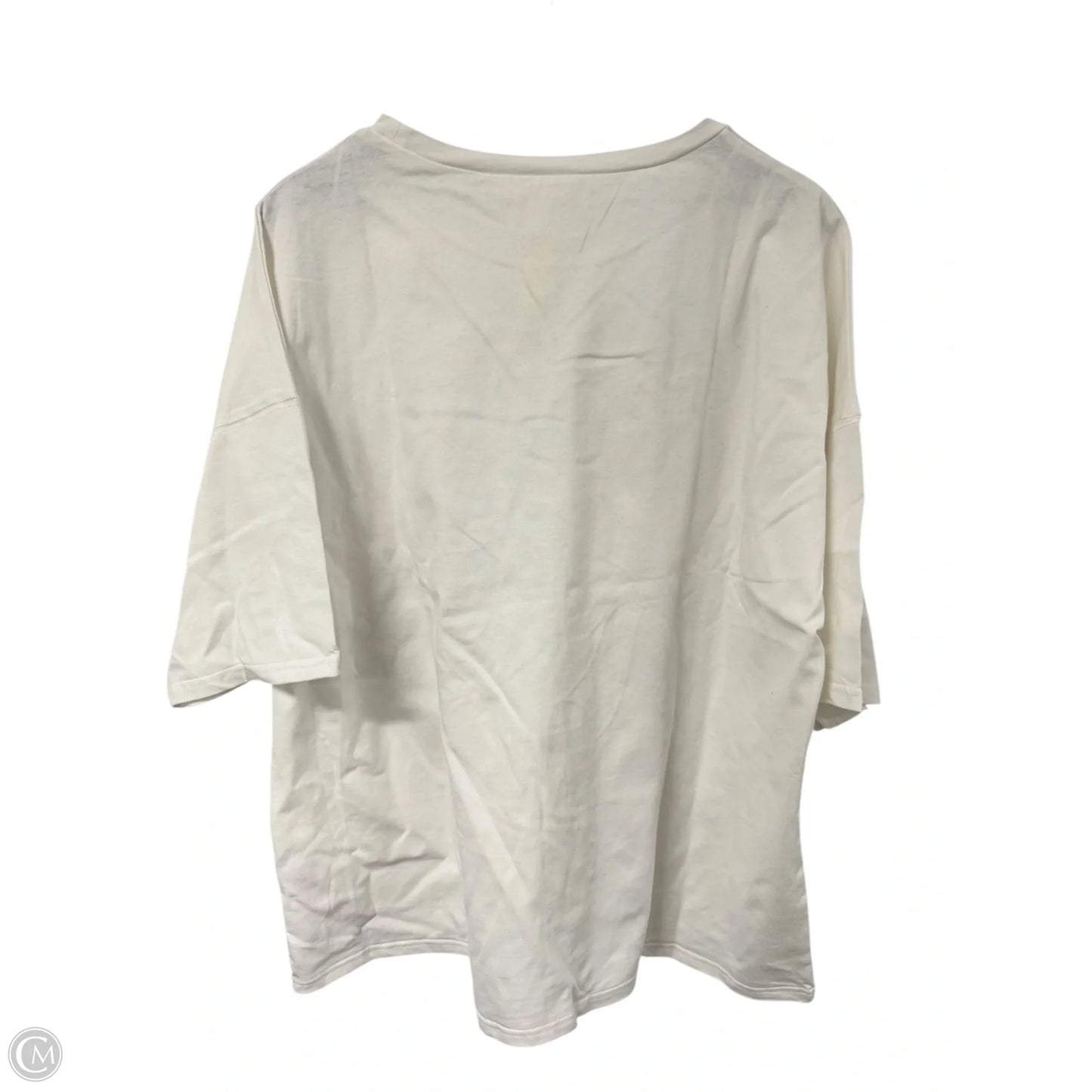 Top Short Sleeve By Peach Love Cream California In White, Size: L