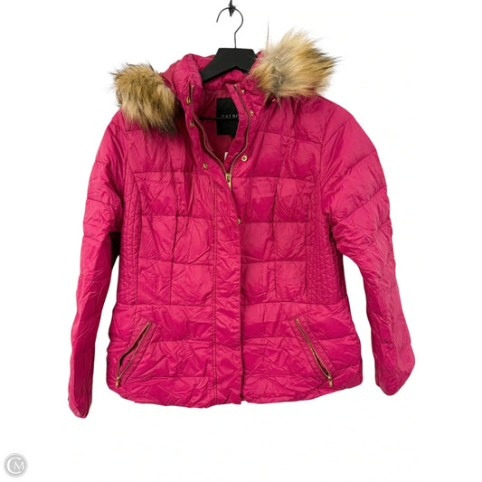 Coat Puffer & Quilted By Talbots In Pink, Size: Lp