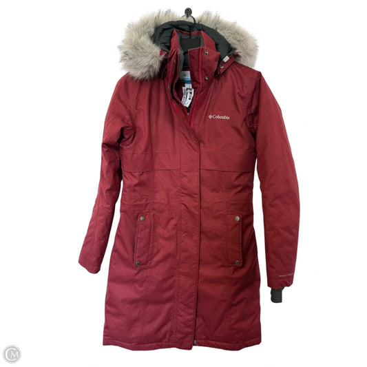 Coat Parka By Columbia In Red, Size: Xs