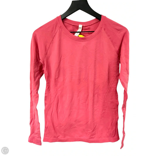 Athletic Top Long Sleeve Crewneck By Athleta In Pink, Size: S