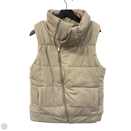 Vest Puffer & Quilted By Savvi In Taupe, Size: M