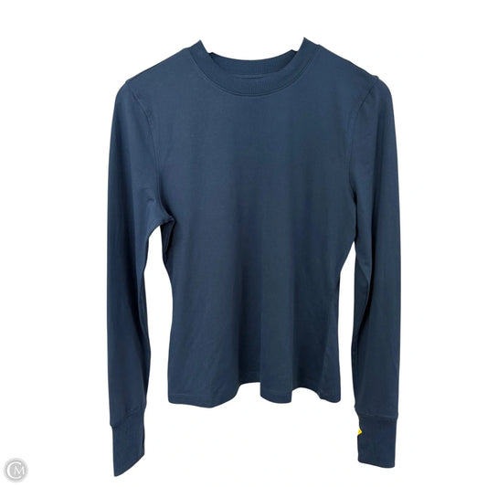 Athletic Top Long Sleeve Crewneck By Cmb In Navy, Size: M
