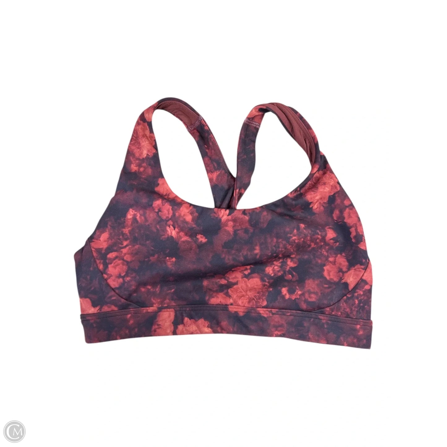 Athletic Bra By Athleta In Black & Orange, Size: S