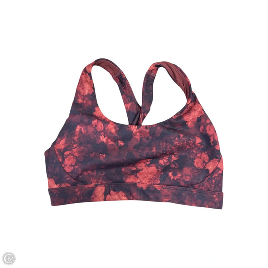 Athletic Bra By Athleta In Black & Orange, Size: S