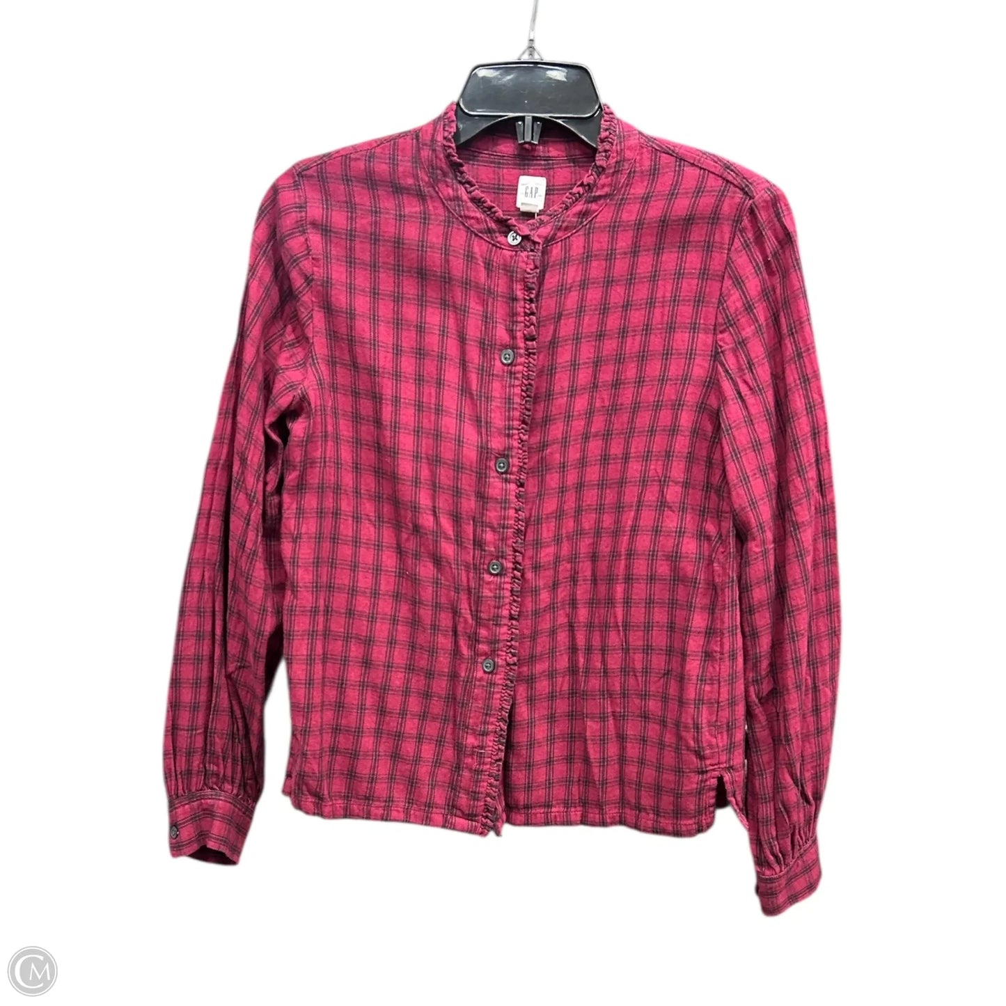 Top Long Sleeve By Gap In Black & Red, Size: Xs