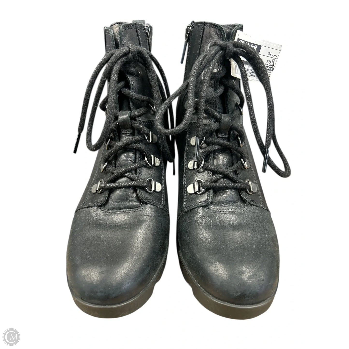 Boots Ankle Heels By Sorel In Black, Size: 10