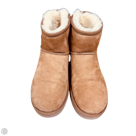 Boots Designer By Ugg In Brown, Size: 10
