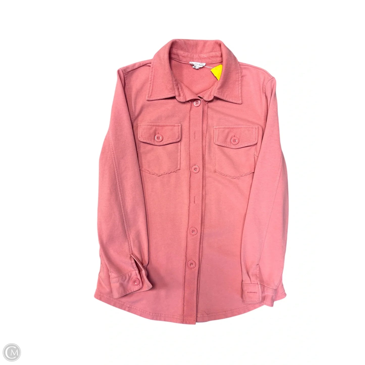 Jacket Shirt By Tribal In Orange, Size: S