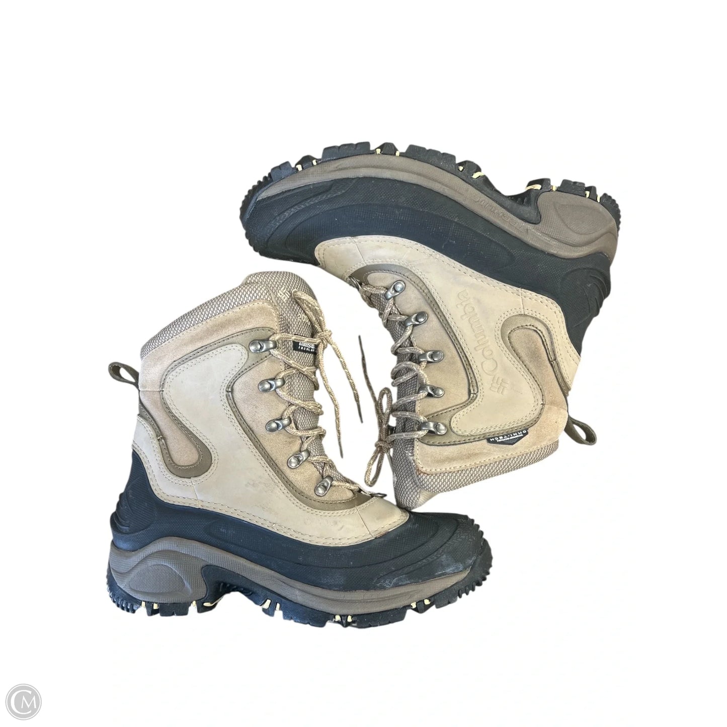 Boots Snow By Columbia In Black & Tan, Size: 8