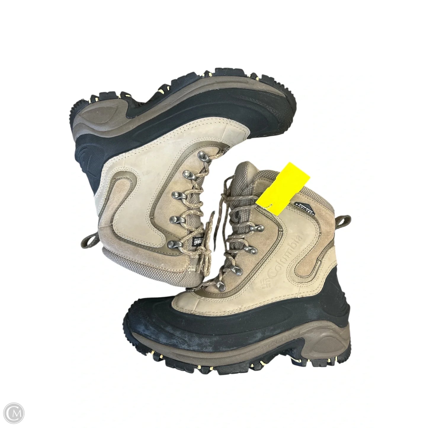 Boots Snow By Columbia In Black & Tan, Size: 8