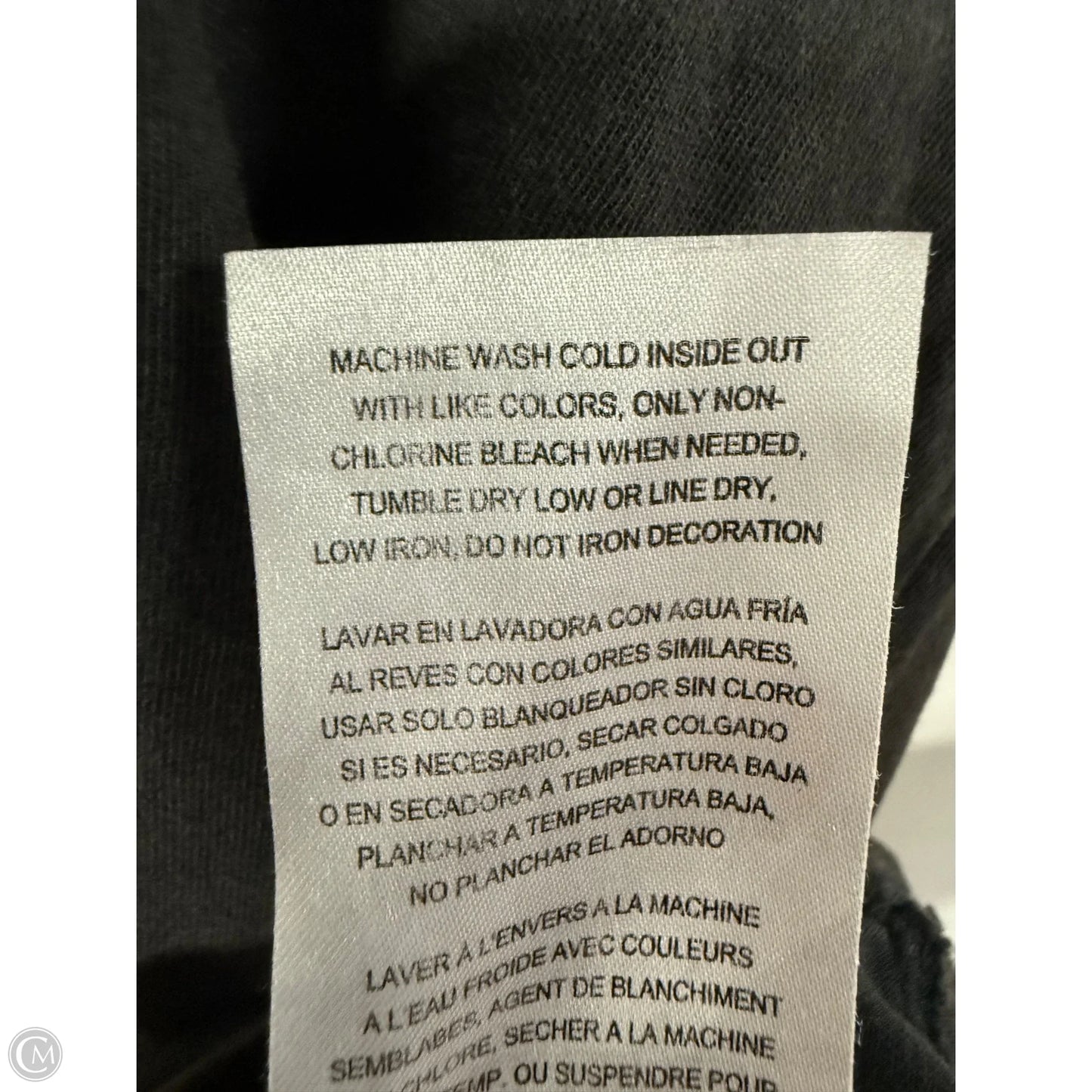 Top Short Sleeve By Wrangler In Black, Size: L